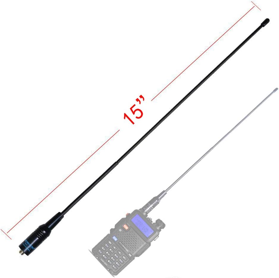 Songway Antenna 15inch Dual Band UV VHF/UHF 144/430MHz Antenna SMA-F Female - Image 5