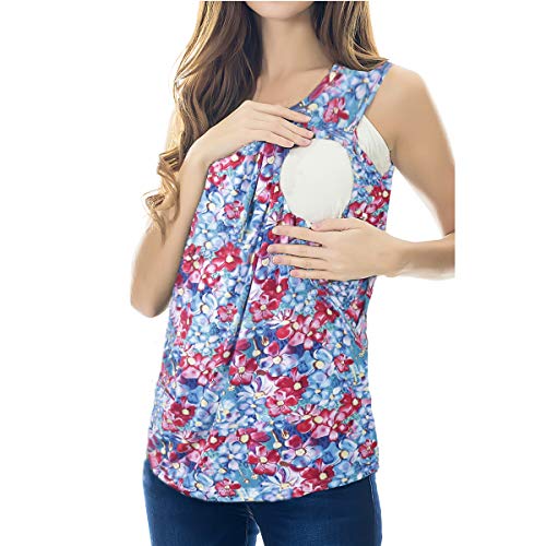 Smallshow Women's Maternity Nursing Tops Breastfeeding Clothes Small PAT002