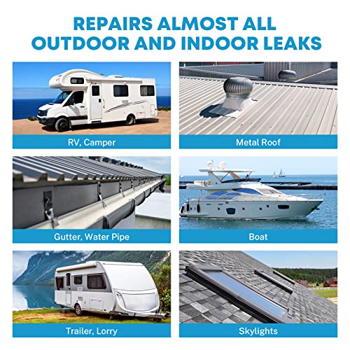 Kohree RV Sealant Tape, 4 Inch x 50 Foot RV White Roof Seal Tape UV & Weatherproof Sealant