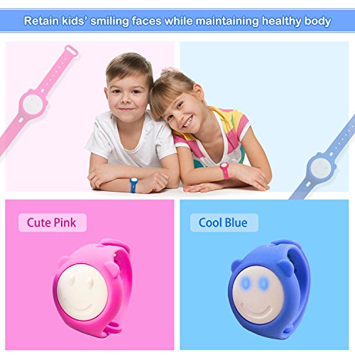 IWAWA Kid Smart Wristband Fitness Activity Tracker Pedometer Intelligent Bracelet with Sport Monitoring and Free Fun Game App for Android iOS Waterproof PINK