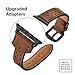 Mifa Leather Band Made for Apple Watch 10 42mm 9 8 7 41mm 6 SE 5 4 40mm 38mm iwatch Series 1 2 3 Nike Sports Replacement Strap Bands Dressy Classic Buckle Vintage case Brown