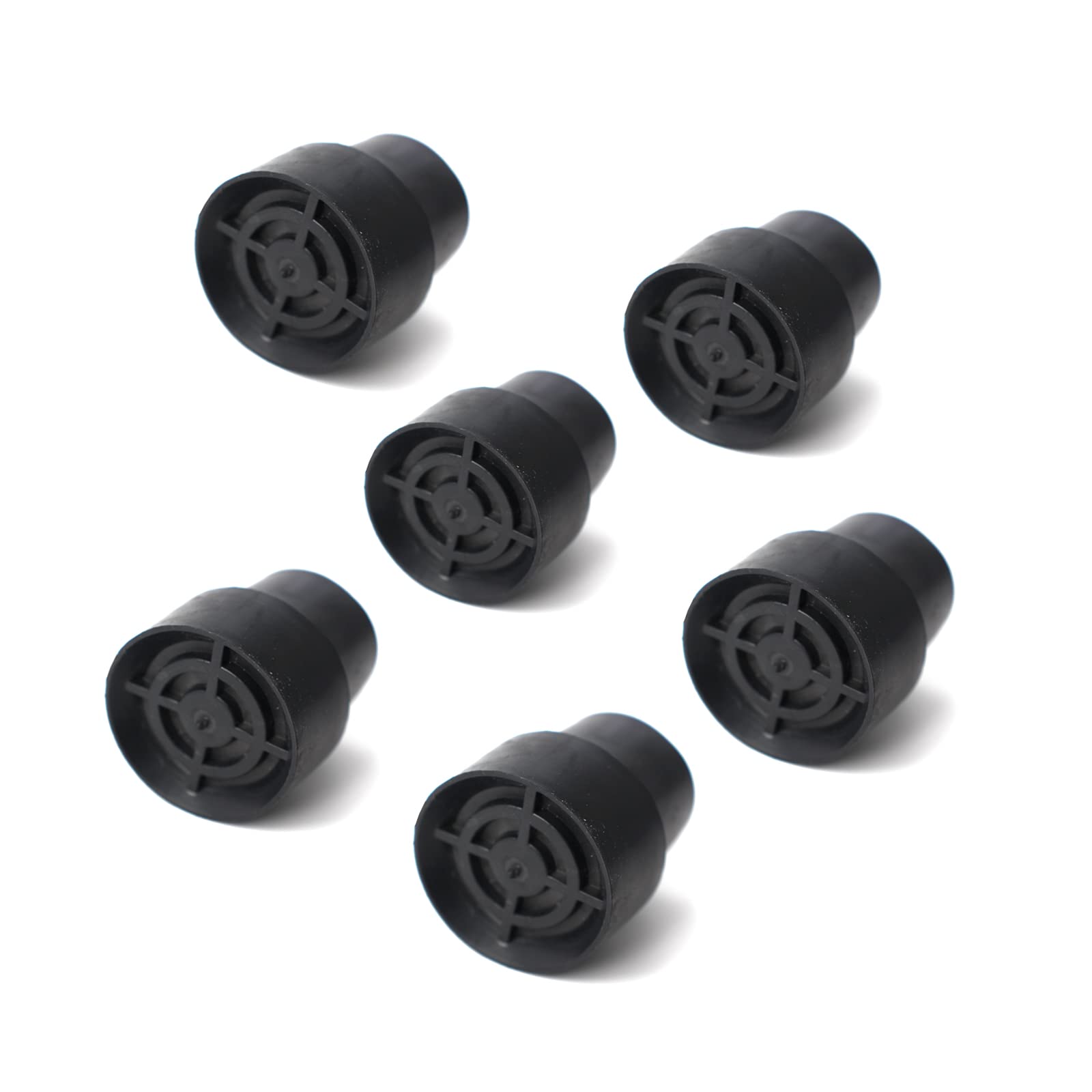 BEITESI Replacement Mini Trampoline Leg Cap Tips Trampoline Leg Cap Chair Leg Caps Replaceme nt Rubber Cap Tips Floor Pads for Mini Trampoline（Black）(6pack)