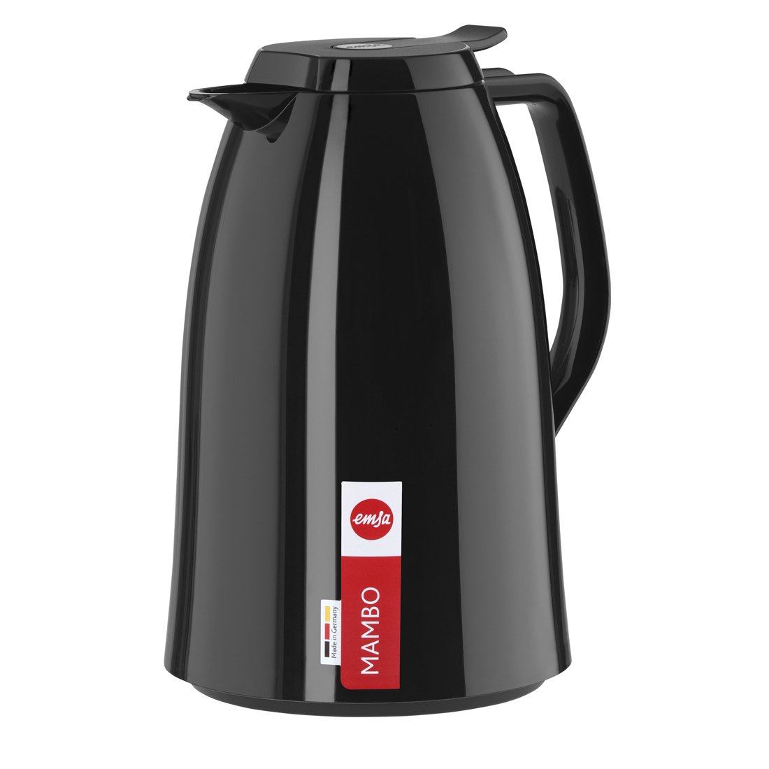 Emsa 517009 Mambo Isolierkanne | 1,5 Liter | Quick Tip Verschluss | 100% dicht | Hält 12 h heiß /24 h kalt | Hochglänzend schwarz 7