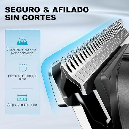 kensen Male Body Shaver 4 in 1, 2 Speeds Male Body Epilator, IPX7 Waterproof Body Shaver for Beard, Ears, Armpits, Chest, Legs and Genitals, LED Display, 210 mins Use
