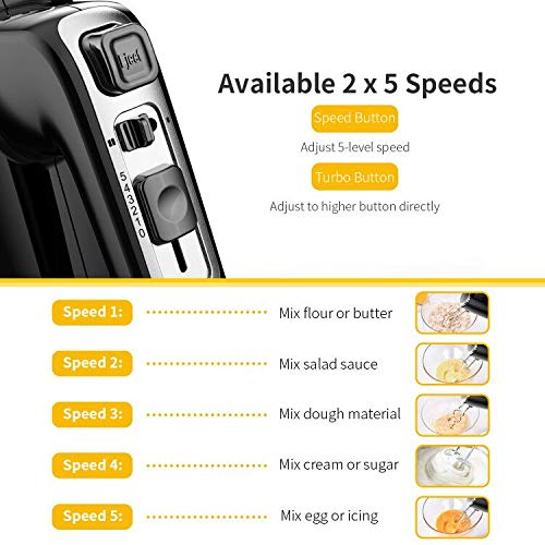 2 SHARDOR+Electric+5+Speed+Stainless+Handheld