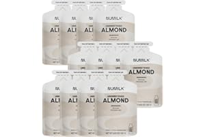 Numilk Pouches 12-Pack - Unsweetened Almond - Creamy Plant-Based Milk in Seconds - Easy-to-Use With the Numilk Nut Milk Maker Machine - Dairy Free Beverage - One Pouch Makes 32oz