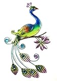 Bejeweled Display® Peacock w/ Glass Wall Art Plaque &amp; Home Decor (Kitchen)