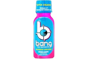 VPX (Vital Pharmaceuticals) BANG SHOT, Rainbow Unicorn, Carbonated Energy Shot, 3 fl oz. (12 Drinks)