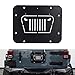 Fits Jeep Wrangler Spare Tire Delete Plate for JK JKU Tailgate Tramp Stamp Vent Cover
