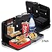 ZONETECH Multi-Functional Portable Foldable Car Backseat Tray Desk 2 Pack - Black Vehicle Table for Food, Meal, Snack, Laptop - Stay Organized When on The Go (1-Pack)