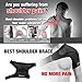 Adjustable Shoulder Brace With Pressure Pads for Men & Women + Hot Cold Reusable Pack + Bag | Compression Strap Sleeve, Neoprene Support for Rotator Cuff, Dislocated AC Joint, Frozen Pain, Tendinitis