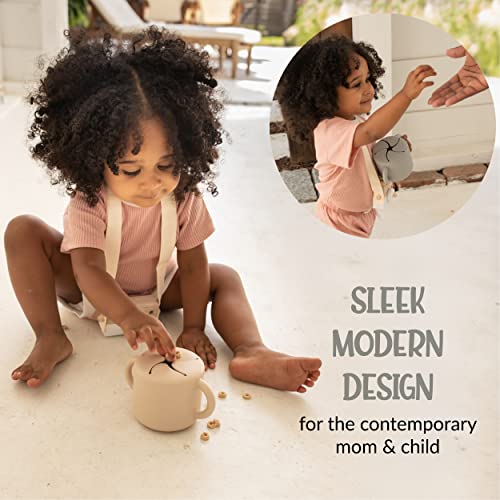 blinc Snack Cups for Toddlers No Spill Silicone Snack Cup Non