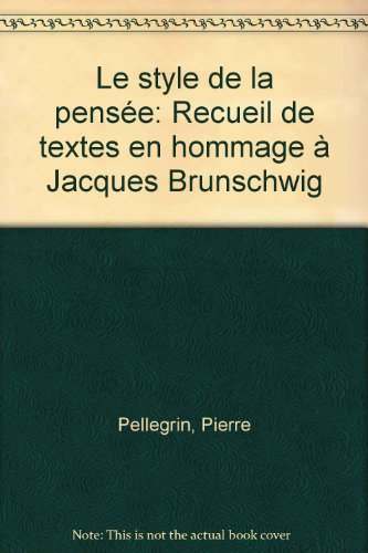 Le  style de la pensée