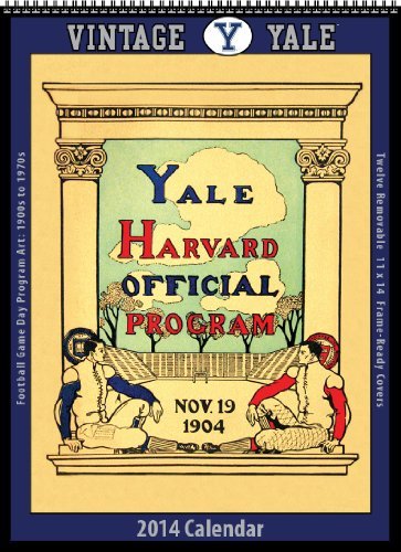 Yale Bulldogs 2014 Vintage Football Calendar by Asgard Press (2013-08-01) by 