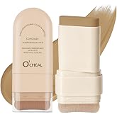 O'CHEAL 2-in-1 Foundation Concealer Stick with Brush, Contour 08# | Full Coverage Face Makeup Stick for Lasting Wear, even skin tone, blemish cover and contour