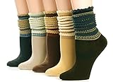 Dr. Anison Women Socks Vintage Value 5-Pack Crew Socks