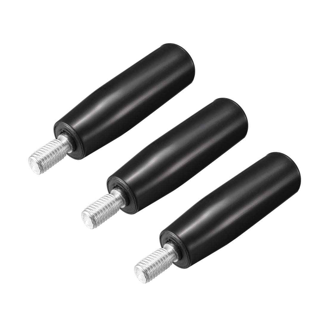 sourcing map 3Pcs Revolving Handwheel Machine Handle M10 Male Threaded Stem for Milling Machinery