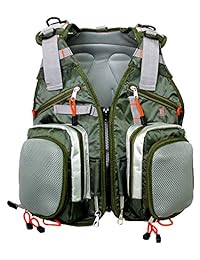 Gigante de dormir aparejos de pesca con mosca chaleco mochila Sling para, Gear, equipo de trucha moscas, al aire última intervensión, Caña, carrete, y bolsa de agua