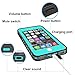 EFFUN iPhone 8/iPhone 7 Waterproof Case, Dottie Style IP68 Certified Underwater Cover Waterproof Shockproof Dustproof Dirtproof Snowproof Full Sealed iPhone Case (4.7 inch) Aqua Blue