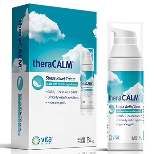 TheraCALM Fast Acting Cream to Relax and Soothe. Deep Penetrating Comforting Relief with L-Theanine & 5 HTP to Naturally Increase Serotonin and Feeling of Wellbeing