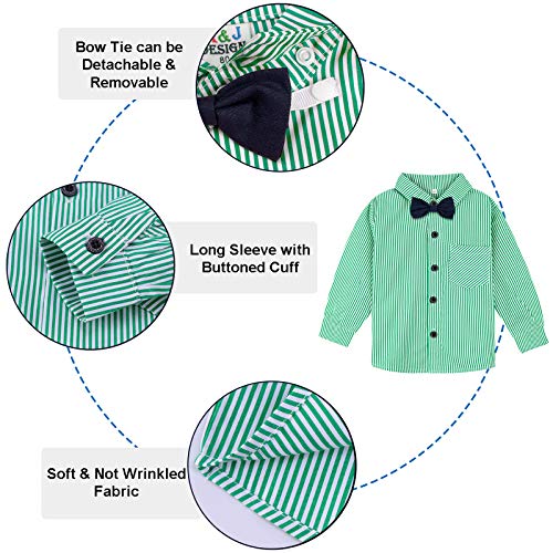mintgreen Baby Jongen Kleding Heer Formele Outfit met Lange Mouwen, Grasgroen, 9-12 maanden (Fabrikant maat: 80) - Image 5