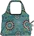 ChicoBag Vita Solstice Collection Reusable Shopping/Tote Grocery Bag, Aqua Dandelion