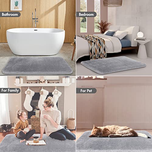Yimobra Memory Foam Bathroom Rugs, Soft Microfiber Bath Mat, Plush