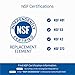 Waterdrop Plus DA29-00003G NSF 401&53&42 Certified Refrigerator Water Filter, Replacement for Samsung® DA29-00003G, DA29-00003B, DA29-00003A, Aqua-Pure Plus, HAFCU1 (Package May Vary)