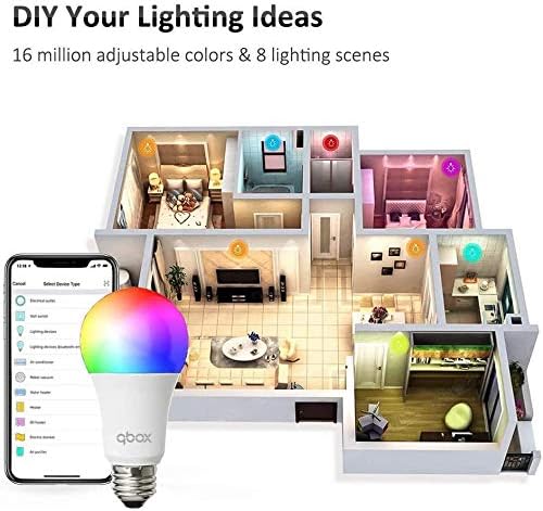 Bombilla Led Inteligente Wifi Compatible Con Smart Life Google Home Alexa IFTTT Smart Bulb RGB 7W E27 Multicolor Para Domtica Temporizador Programable 2 Unidades