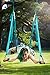 Yoga Swing/Aerial Trapeze Kit with 2 Durable Extension Straps+eBook/Large Inversion Hammock for Indoor and Outdoor Usage with Great Health Benefits/Holds Up to 600 Pounds/Strong Wide Air Fly Sling Set