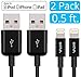 [2-Pack Bundle] Skiva USBLink Lightning to USB Short Length (6 inch / 15 cm) Sync and Charge Cables [Apple MFi Certified] for iPhone X 8 7 Plus 6s, iPad Pro Air Mini, iPad 6, iPod Touch [Model:CB133]