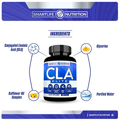 CLA 1000mg Weight Loss Supplement Best All Natural 100 Safflower Oil