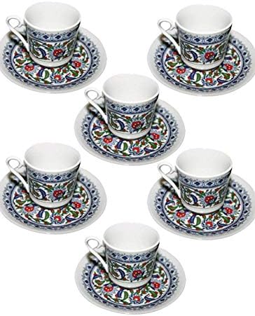 Kutahya Porselen Topkapi Kahve Fincani 6 Li Amazon Com Tr