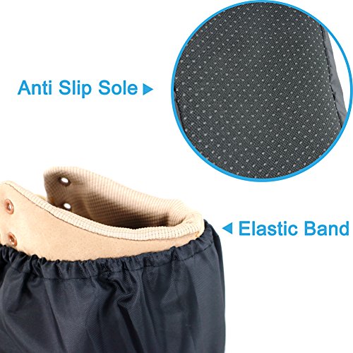 LINKEASE Reusable Boot & Shoe Covers Water Resistant Non Skid and
