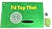 Giggle Golf I'd Tap That Golf Waffle Towel, Poker Chip, and Can Cooler