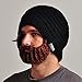 Beardo Original Detachable Beard Hat, Black Brown