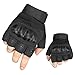 Ventilate Wear-resistant Tactical Gloves Hard Knuckle and Foam Protection for Shooting Airsoft Hunting Cycling Motorcycle Gloves Men's Outdoor Half finger Full finger Gloves Black M/L/XL