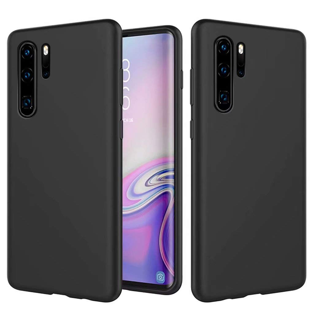 NiaCoCo Case Compatible with Huawei P30 Pro - Ultra Thin - Shockproof - Liquid Silicone - Gel Rubber in Soft Microfiber Fabric - PC Lining - Scratch Protection -
