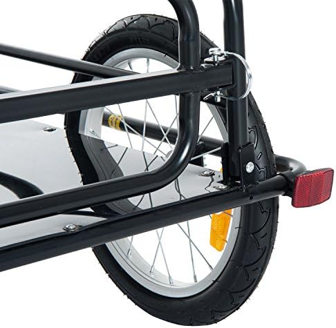 aosom wanderer cargo bike trailer