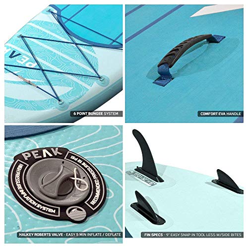 Peak Expedition Inflatable Stand Up Paddle Board — Durable Lightweight