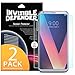 Ringke Screen Protector Compatible with LG V30 Case, V30 Plus, LG V30 ThinQ Invisible Defender Full Coverage (2 Pack) Edge to Edge Curved Side Coverage Case Compatible Clearness Film
