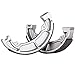 ECCPP Brake Shoes Fits for 1986-1988 Kawasaki Bayou 185 KLF185A, 1988-2002 Kawasaki Bayou 220 KLF220A, 2003-2010 Kawasaki Bayou 250 KLF250A, 705 * 706 Front and Rear Brake Shoes