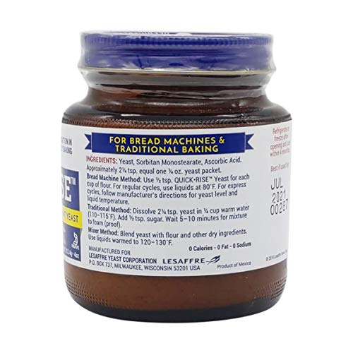 RED STAR BREAD MACHINE YEAST, 4 OUNCE