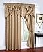 HLC.ME Portofino Gold Jacquard Curtain Valances - 52