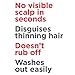Boost N Blend Dark Brown Scalp Concealer with Bonus Magnifying Mirror - Undetectable & Natural Hair Thickener - Hair Building Fibers for Thinning Hair & Visible Scalp - Hair Volumizer for Women – 25g