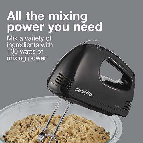 Proctor Silex Easy Mix 5Speed Electric Hand Mixer with Bowl Rest