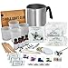 Candle Making Kit by Candle Craft Club - Natural Soy Wax Fun DIY Starter Set - Create 4 Premium Scented and Colored Candles - Supplies: Melting Pitcher, Glass Containers, Wicks, Dyes, Unique Scents
