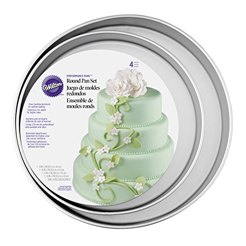 Wilton Performance Pans Large Round Cake Pans Set, 4-Piece