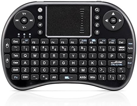 Gycinda i8 2.4Ghz MultiMedia Wireless Mini Keyboard with Touchpad Mouse for Smart TV, PC, Pad, HTPC, HDD player, Web Player, X-BOX (Black)