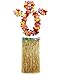 1 Set 80cm Adult Party Hawaii Dress Hula Grass Skirt for Luau Party Decorations (Festucine)